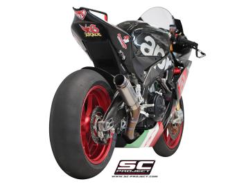 SC-Project GP70-R Titanium Slip-On Einddemper Zonder E-keur APRILIA RSV4 / RF / RR 2015 - 2016