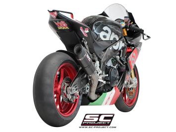 SC-Project Oval Carbon Slip-On Einddemper Zonder E-keur APRILIA RSV4 / RF / RR 2015 - 2016