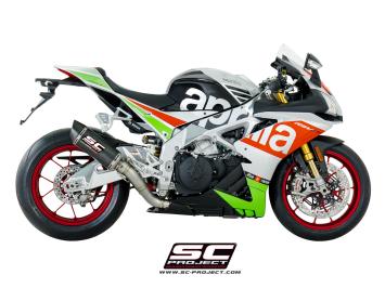 SC-Project Oval Carbon Slip-On Einddemper Zonder E-keur APRILIA RSV4 / RF / RR 2017