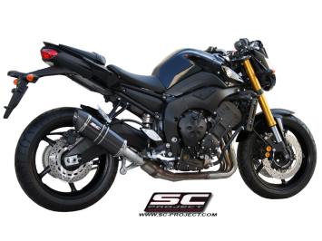 SC-Project Oval Carbon Slip-On Einddemper Met E-keur YAMAHA FZ8 / FAZER 2010 - 2016