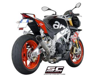 SC-Project S1 Titanium Slip-On Einddemper Zonder E-keur APRILIA TUONO V4 / FACTORY / RR 2015 - 2016