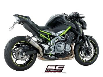 SC-Project S1 Titanium Slip-On Einddemper Euro4 Gekeurd KAWASAKI Z 900 2017 - 2019