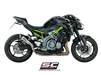 SC-Project S1 Titanium Slip-On Einddemper Euro4 Gekeurd KAWASAKI Z 900 2017 - 2019