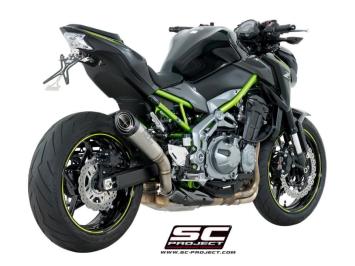 SC-Project S1 Titanium Slip-On Einddemper Euro4 Gekeurd KAWASAKI Z 900 2017 - 2019