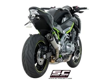 SC-Project S1 Titanium Slip-On Einddemper Euro4 Gekeurd KAWASAKI Z 900 2017 - 2019