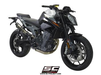 SC-Project S1 Titanium Slip-On Einddemper Zonder E-keur KTM 790 DUKE 2018 - 2020