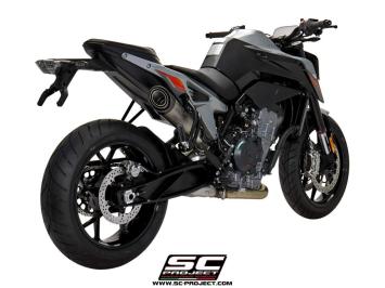 SC-Project S1 Titanium Slip-On Einddemper Zonder E-keur KTM 790 DUKE 2018 - 2020