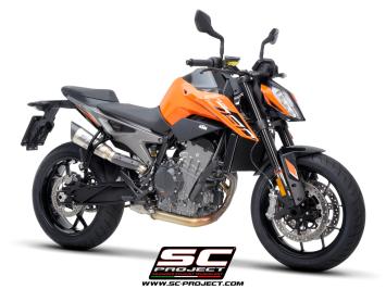 SC-Project S1 Titanium Slip-On Einddemper Zonder E-keur KTM 790 DUKE 2023 - 2024