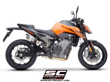 SC-Project S1 Titanium Slip-On Einddemper Zonder E-keur KTM 790 DUKE 2023 - 2024