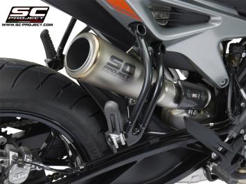 SC-Project S1-GP Titanium Slip-On Einddemper Zonder E-keur KTM 790 DUKE 2018 - 2020
