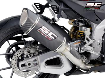 SC-Project SC1-R Carbon 250MM Slip-On Einddemper Zonder E-keur APRILIA RSV4 / FACTORY 2021 - 2024