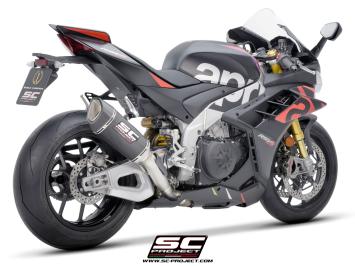 SC-Project SC1-R Carbon 250MM Slip-On Einddemper Zonder E-keur APRILIA RSV4 / FACTORY 2021 - 2024