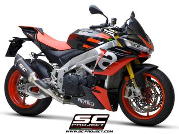 SC-Project SC1-R Titanium 250MM Slip-On Einddemper Zonder E-keur APRILIA TUONO V4 / FACTORY 2021 - 2024