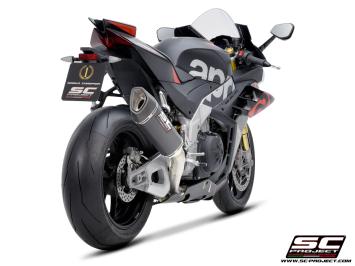 SC-Project SC1-R Carbon 300MM Slip-On Einddemper Zonder E-keur APRILIA RSV4 / FACTORY 2021 - 2024