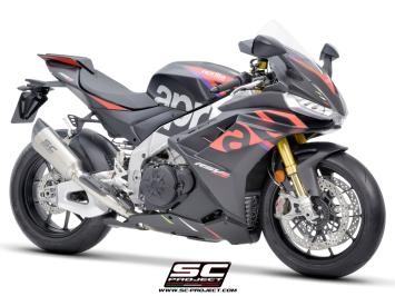 SC-Project SC1-R Titanium 250MM Slip-On Einddemper Zonder E-keur APRILIA RSV4 / FACTORY 2021 - 2024