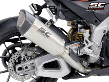 SC-Project SC1-R Titanium 250MM Slip-On Einddemper Zonder E-keur APRILIA RSV4 / FACTORY 2021 - 2024