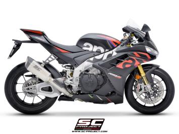 SC-Project SC1-R Titanium 250MM Slip-On Einddemper Zonder E-keur APRILIA RSV4 / FACTORY 2021 - 2024