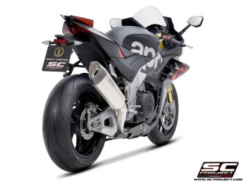 SC-Project SC1-R Titanium 300MM Slip-On Einddemper Zonder E-keur APRILIA RSV4 / FACTORY 2021 - 2024