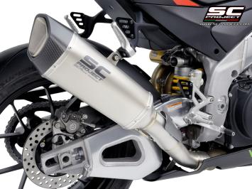 SC-Project SC1-R Titanium 300MM Slip-On Einddemper Zonder E-keur APRILIA RSV4 / FACTORY 2021 - 2024