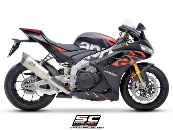 SC-Project SC1-R Titanium 300MM Slip-On Einddemper Zonder E-keur APRILIA RSV4 / FACTORY 2021 - 2024