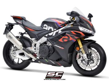 SC-Project SC1-R Titanium 350MM Slip-On Einddemper Zonder E-keur APRILIA RSV4 / FACTORY 2021 - 2024