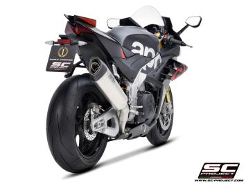 SC-Project SC1-R Titanium 350MM Slip-On Einddemper Zonder E-keur APRILIA RSV4 / FACTORY 2021 - 2024