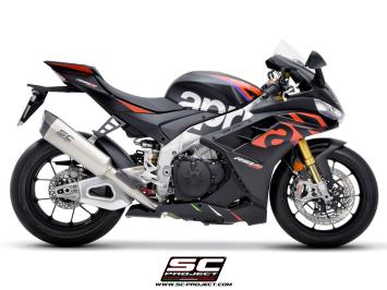 SC-Project SC1-R Titanium 350MM Slip-On Einddemper Zonder E-keur APRILIA RSV4 / FACTORY 2021 - 2024