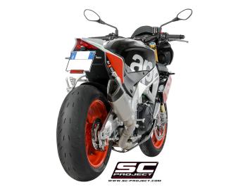 SC-Project SC1-R Titanium Slip-On Einddemper Zonder E-keur APRILIA TUONO V4 1100 / FACTORY / RR 2017 - 2020