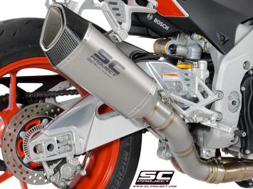 SC-Project SC1-R Titanium Slip-On Einddemper Zonder E-keur APRILIA TUONO V4 1100 / FACTORY / RR 2017 - 2020