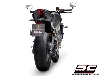 SC-Project SC1-R Titanium Matt Black Slip-On Einddemper Euro5 Gekeurd TRIUMPH STREET TRIPLE 765 S / R / RS 2020 - 2022