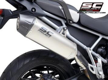 SC-Project X-Plorer II Titanium Slip-On Einddemper Euro5 Gekeurd TRIUMPH TIGER 900 2020 - 2023