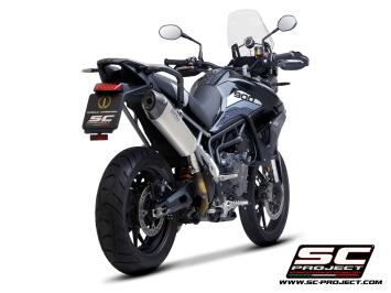 SC-Project X-Plorer II Titanium Slip-On Einddemper Euro5 Gekeurd TRIUMPH TIGER 900 2020 - 2023