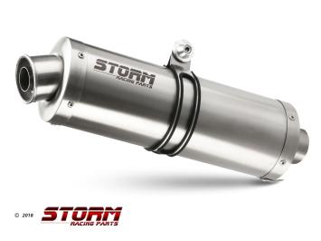 Storm By Mivv Oval RVS Slip-On Einddemper met E-keur HONDA CBR 250 R 2011 - 2014